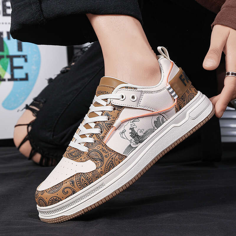 2024 Men's Large Size New Low Top Board Fashion Sports Shoes Korean Edition Trendy Youth