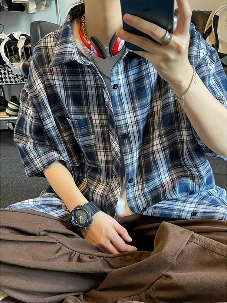 TRSYPHXM mens long sleeved spring and autumn trend casual loose workwear jacket 250403e