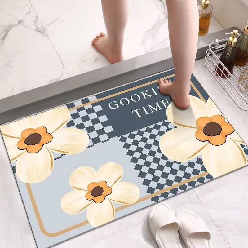 Bathroom floor mat diatom mud water-absorbing dirt-resistant quick-drying non-slip foot mat toilet toilet door mat C251103