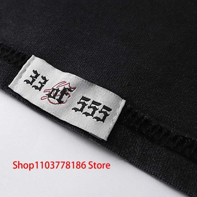 Racing skeleton T-shirt Godspeed short sleeved streetwear original label mens loose casual full matching top T-shirt W250402