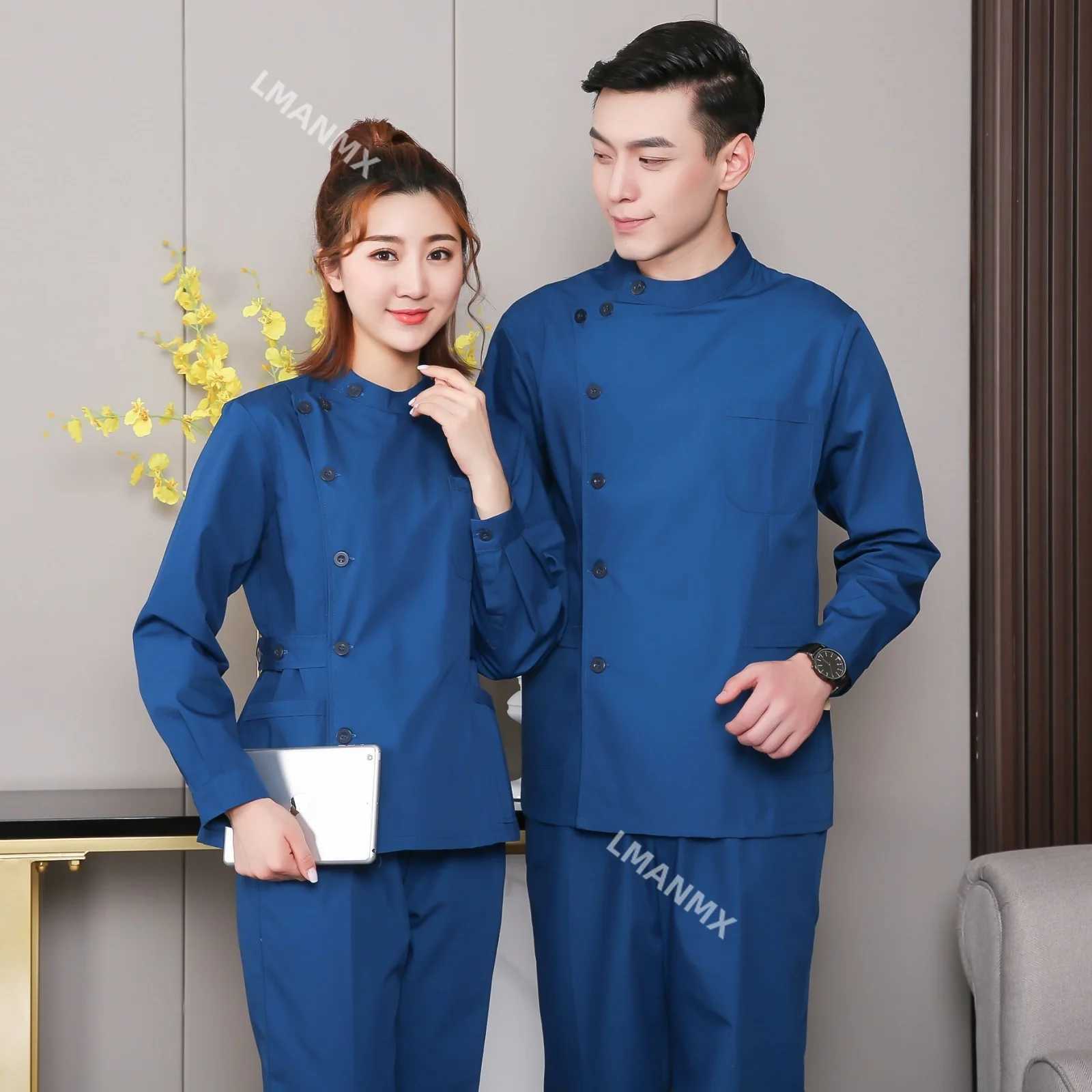 Nurse uniform long sleeved womens winter split suit oral and dental doctors household and postpartum care work clothes J251103
