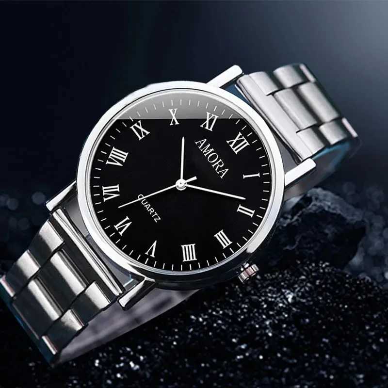Fashion Fully Automatic Men Watches Casual Steel Band Male Sports Quartz Watches Clock Relogio Masculino Reloj Hombre MontreW251104