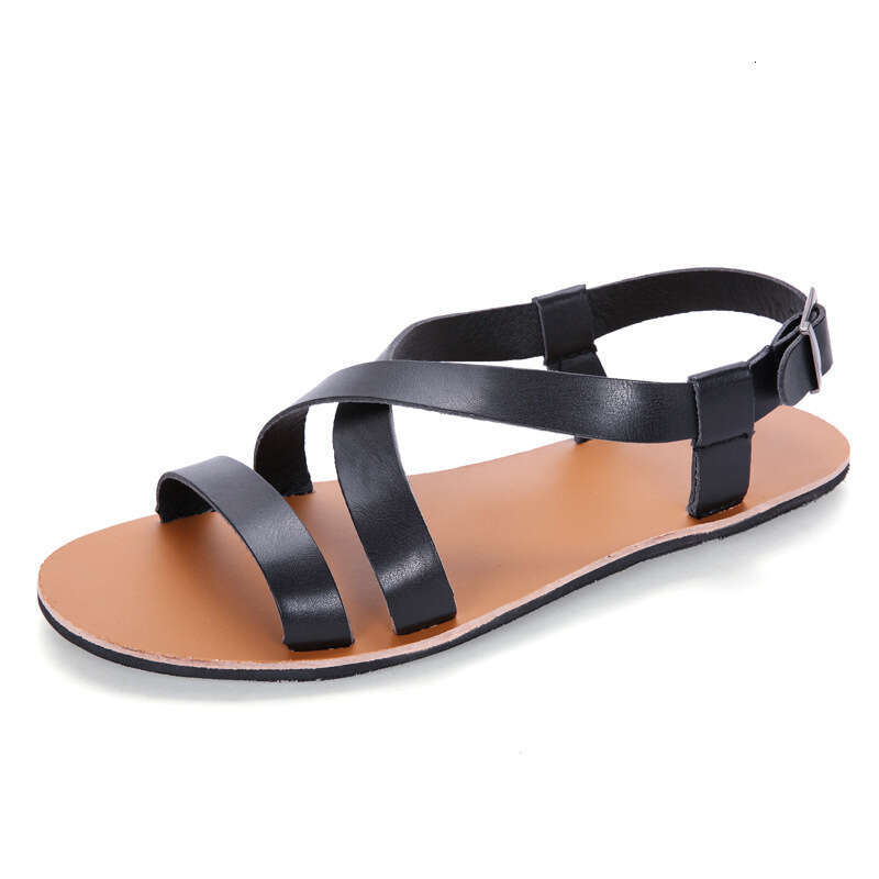 Large Roman 2024 Summer British Casual Beach Fashion Sandals for Men Outdoor Water Shoes