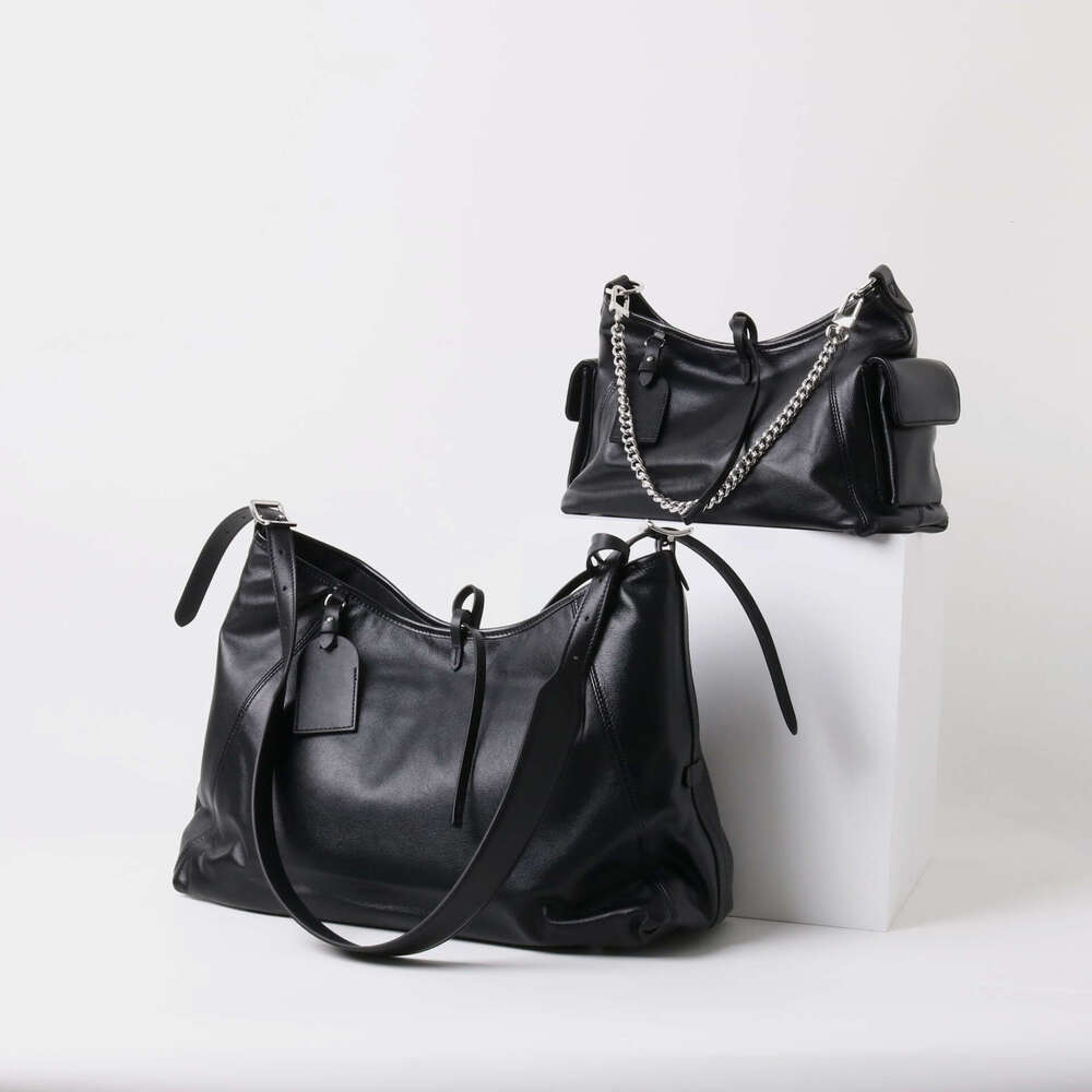 Luxury Bag Designer Top Soft Cowhide Leather New One Shoulder Commuter Tote Genuine Leather Women's Large Capacity Stylish Casual Cross Body Bag