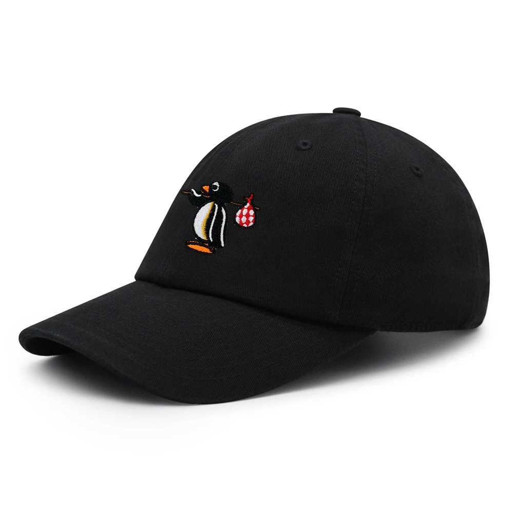 Pingu baseball cap embroidered cute penguin dad hat hip-hop hat spring summer casual hat unisex Y250403