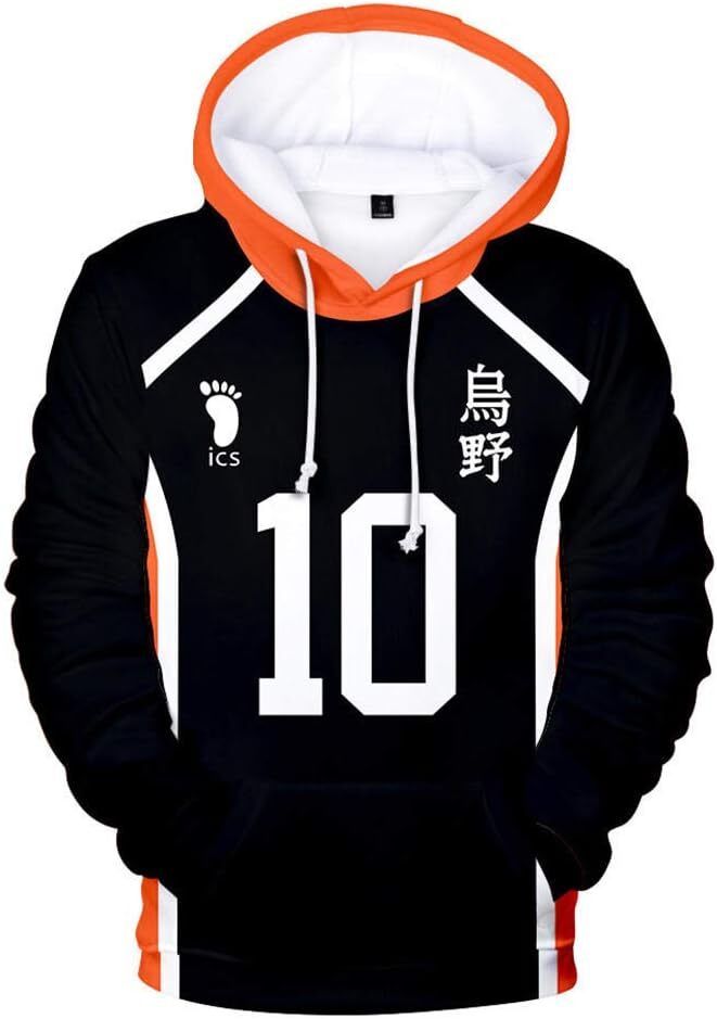 Haikyuu 3D Printed Hoodie Fashion Novelty Sportswear Halloween Role Playing Adult Costume