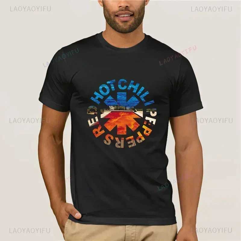 2024 RHCP Rock Band Unisex T Shirt Red Hot Chili Peppers Amazing T-shirts Retro Lounge Band Red Sea Op Hip-hop Tees X250403