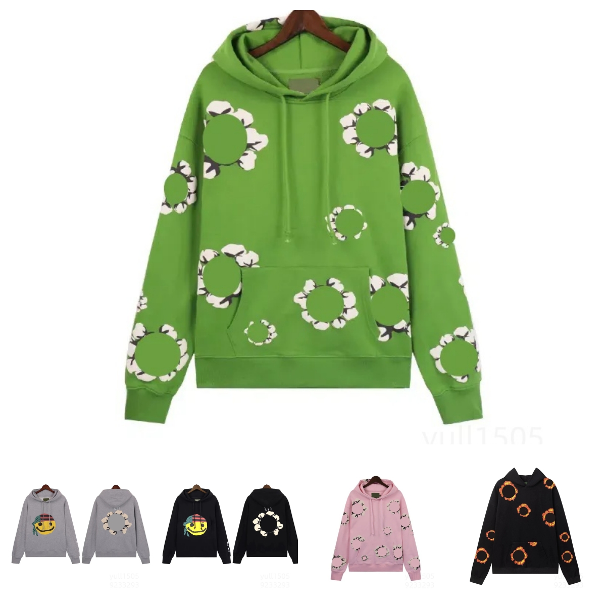 hoodie Mens Designer Hoodie Loose Mens the Cotton Wreath Sweatshirt Unisex Sportswear Hoodies Design Hoody Fashion Hip Hop Hooded Sweatshirt Tracksuits