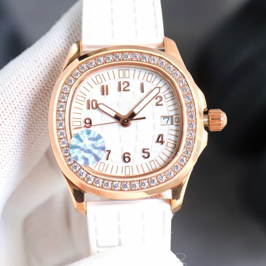 designer fashionable temperament women color and multi style rubber strap stainless steel 35mm quartz movement dia watch