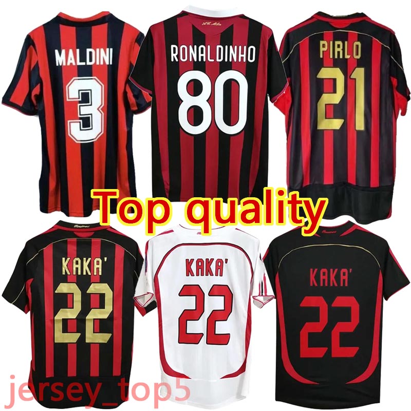 90 91 Ac MilanES Retro shirts SOCCER JERSEYS 95 96 97 Gullit 01 02 03 12 14 15 2006 2009 2010 Maldini Van Basten Football KAKA 06 07 PIRLO RONALDINHO BAGGIO classic Vintage