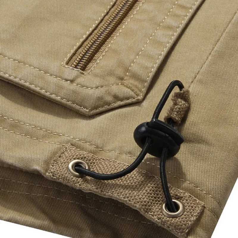 Reporter travel Padded Vest 100% Cotton men Cargo Working Jacket Multi Pocket Tactical clothing Male coat tool bullet proof vest X250403