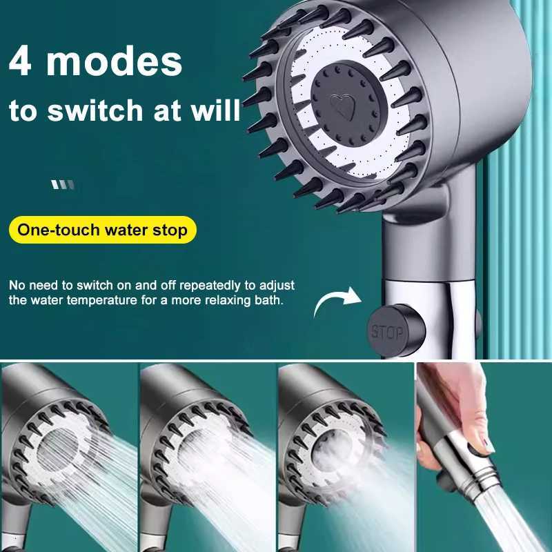 5in1 Shower filter four modes bathro accessories massage shower replete for shower s knobs showers parts fixture Y251103