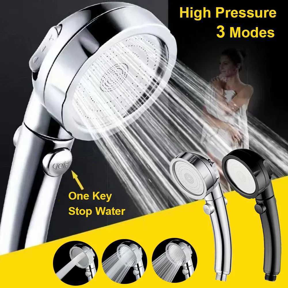 Shower for Bathro High Pressure Water Saving Spray Nozzles 3 Modes Adjustable Spa Shower Faucet Bathro Accessories Y251103