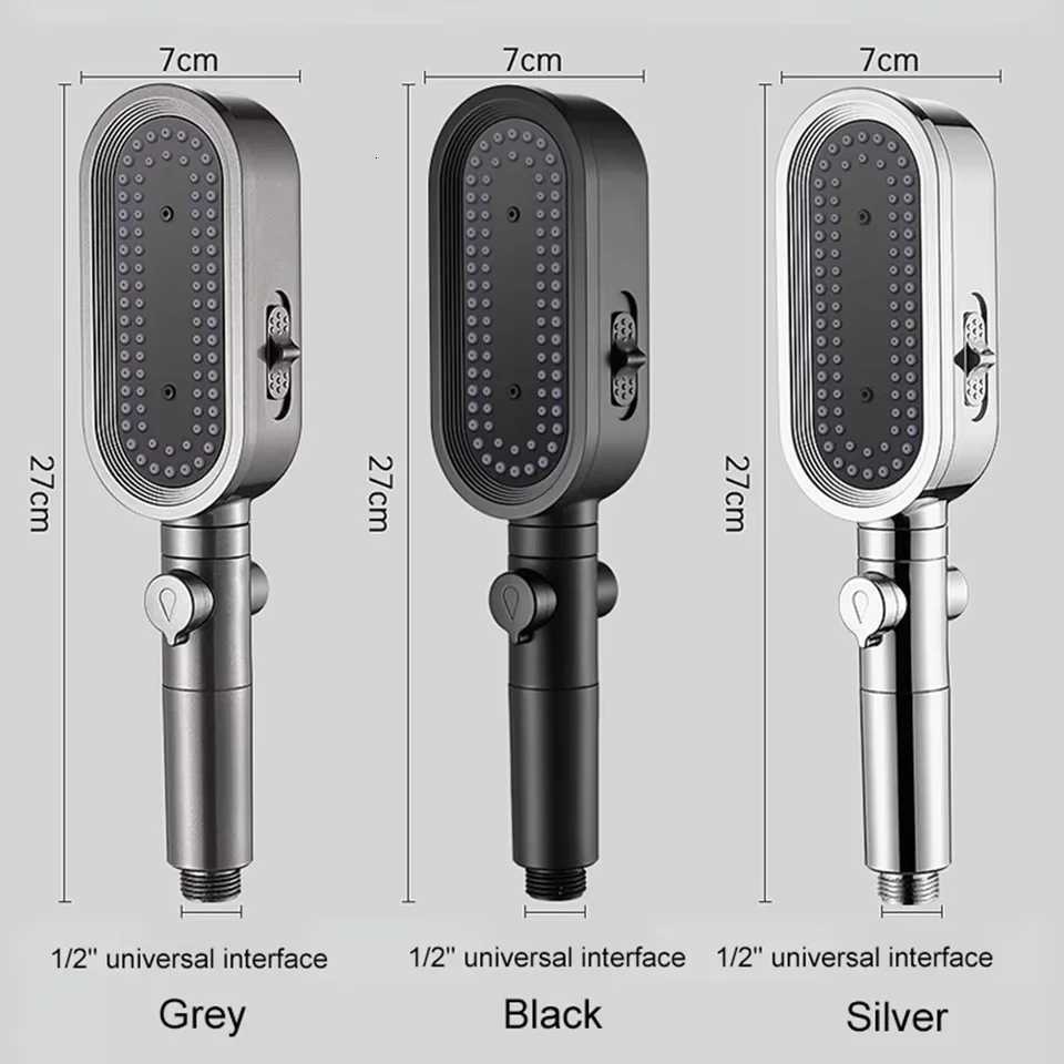 3 In 1 High Pressure Shower With Filter Handheld Adjustable Button Bathro Shower Water Saving Bathro Accessories Y251103