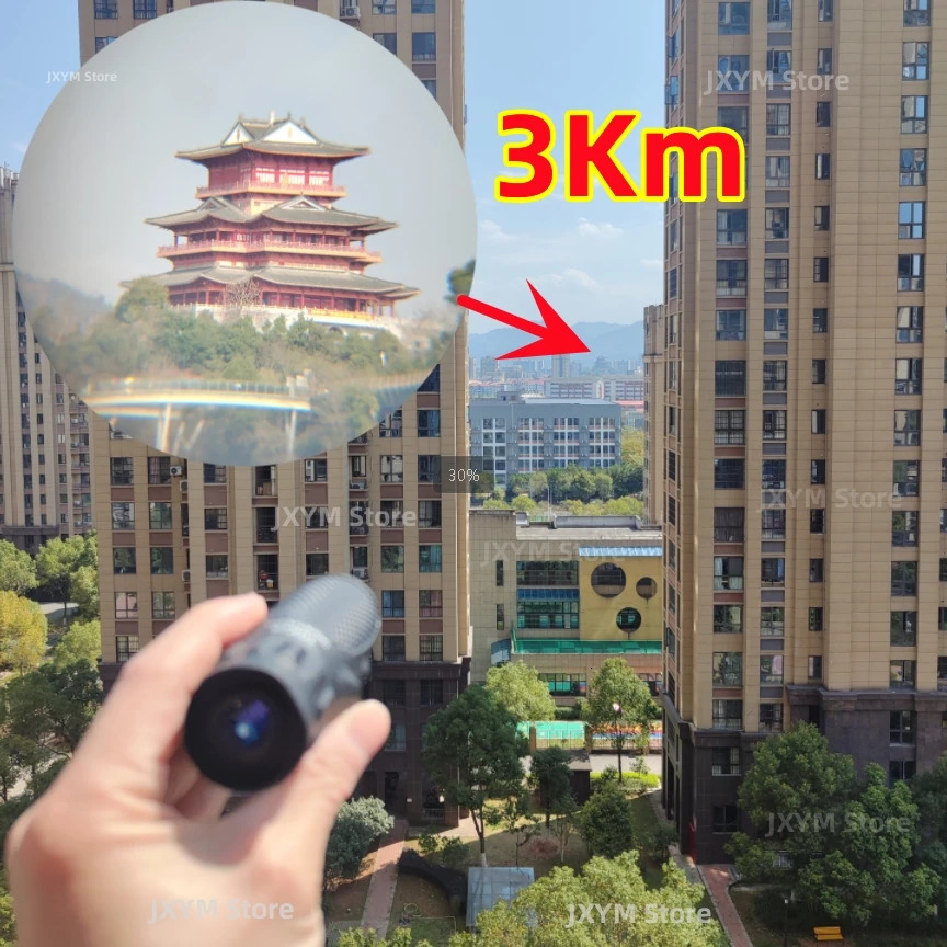 Powerful Mini Monocular Telescope HD Portable Waterproof BAK4 FMC Outdoor Pocket Compact Binoculars For Tourism Camping Hiking 250403