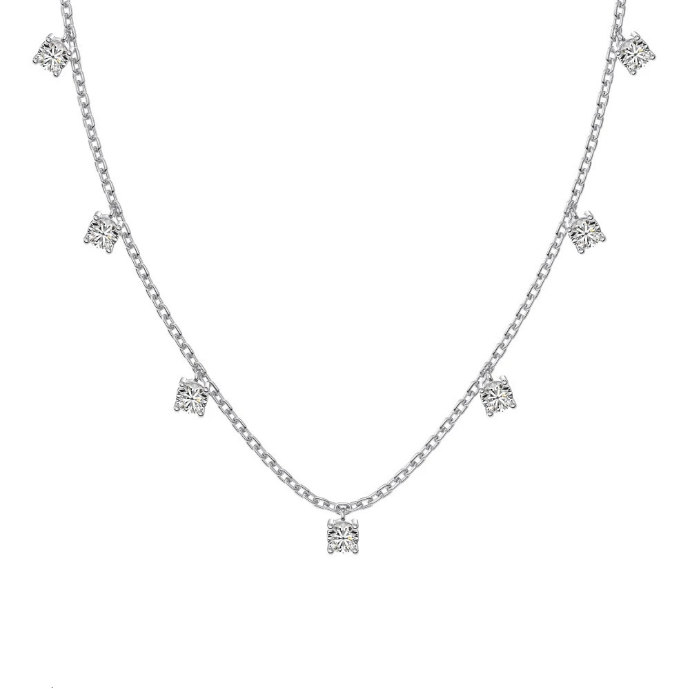 Wong Rain 100 925 sterling silver 25MM round cutting laboratory sapphire gemstone pendant necklace womens exquisite jewelry gift wholesale 250328