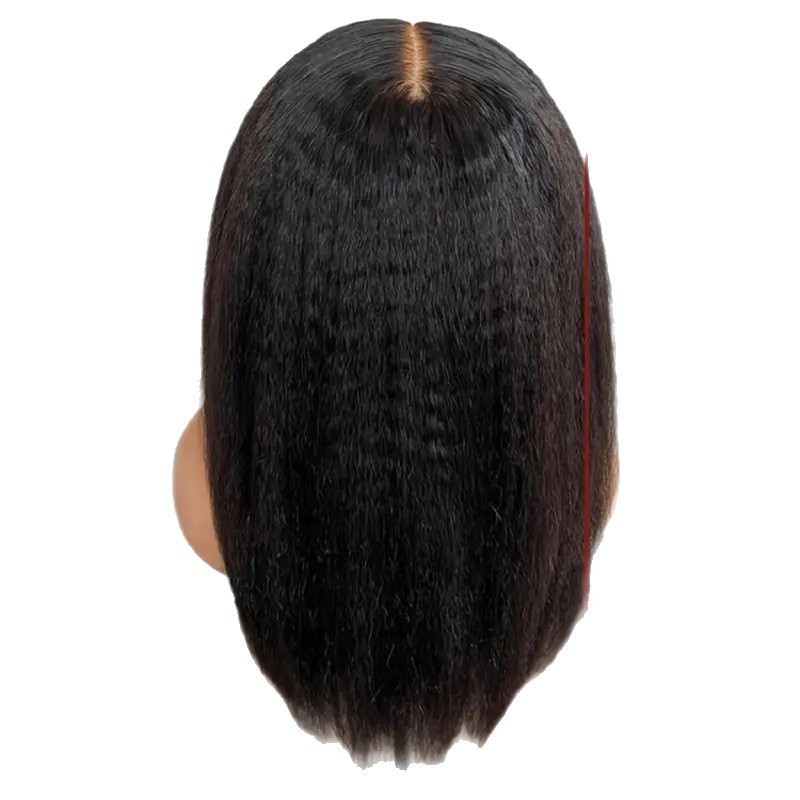 Large Lace 134 Synthetic Hair Wig Corn Silk Long Straight Hair Wig