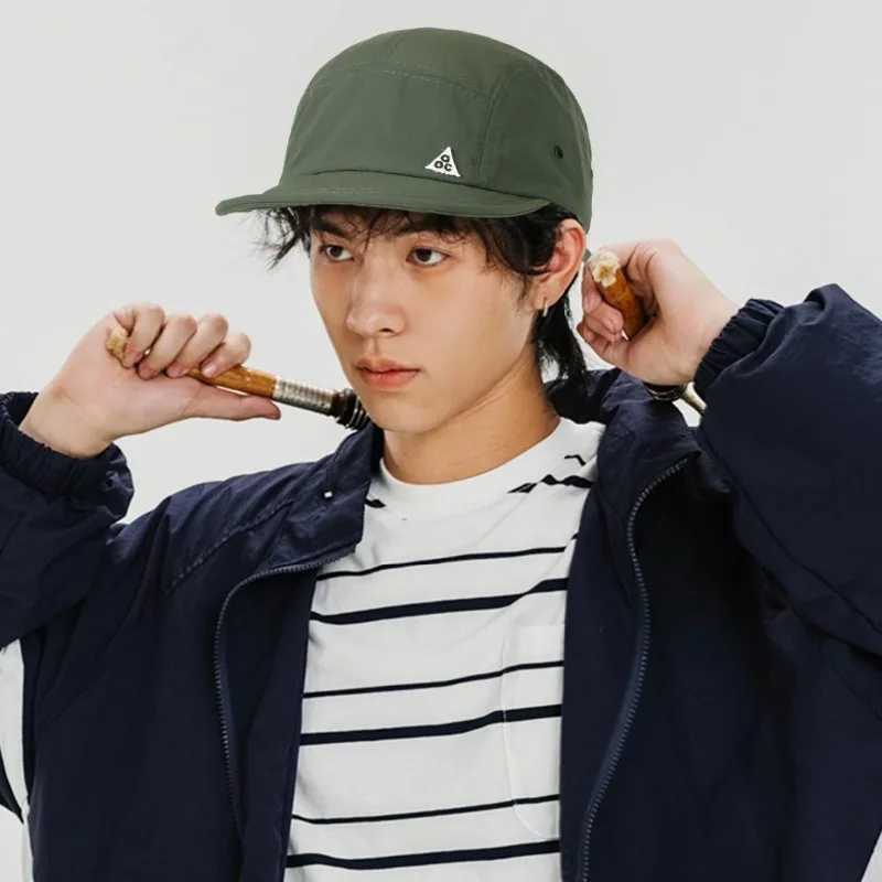 5 panel short Brim quick drying golf baseball cap mens soft lightweight sports running cap unisex outdoor UPF50+toe cap W250403