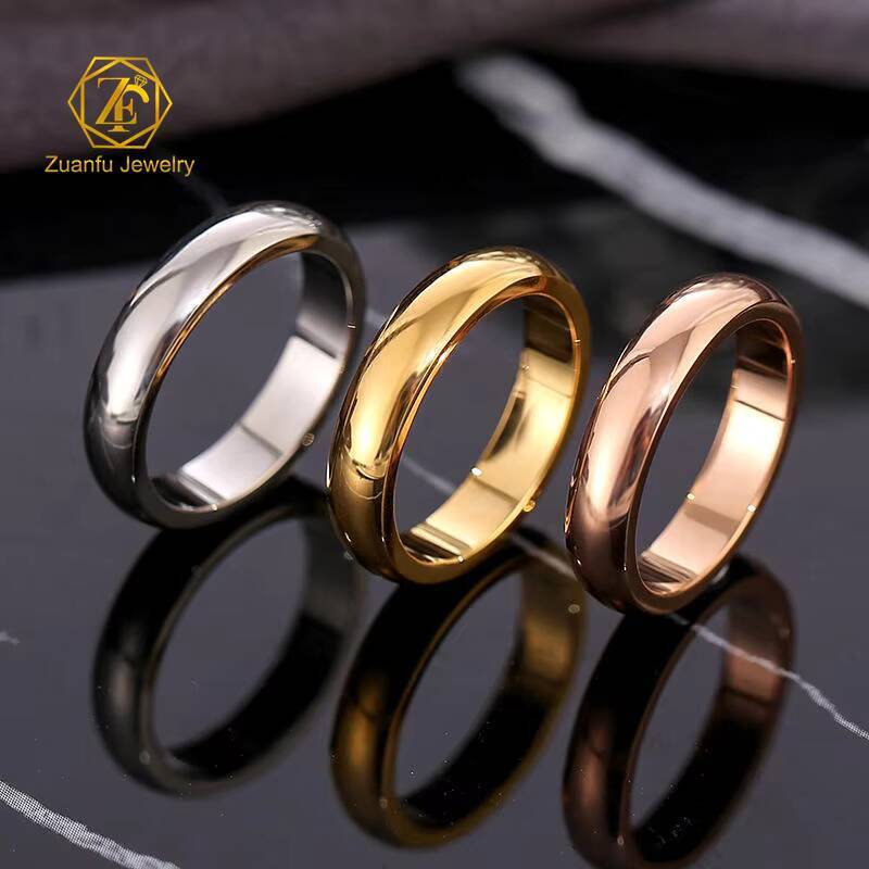 Fine Jewelry Classic14k 18k White Yellow Rose Gold Wedding Engagement Rings Couple Band