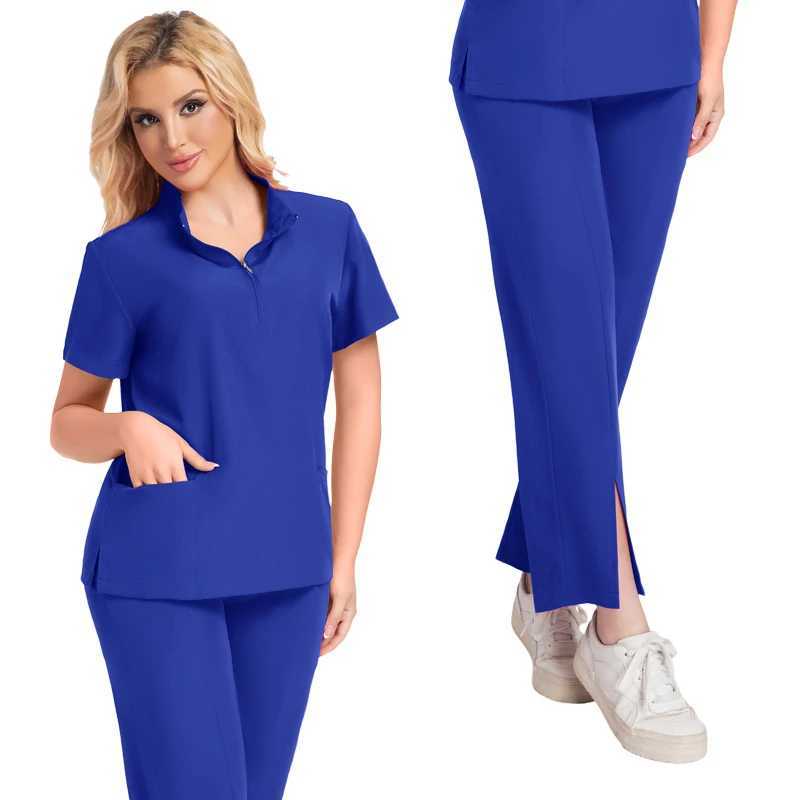 Clinic Uniform Medical Hospital Nurse Uniform Mens Scrub Set Beauty SPA Work Clothes Women Dental Beauty Scrub Surgical Gown Men J251103