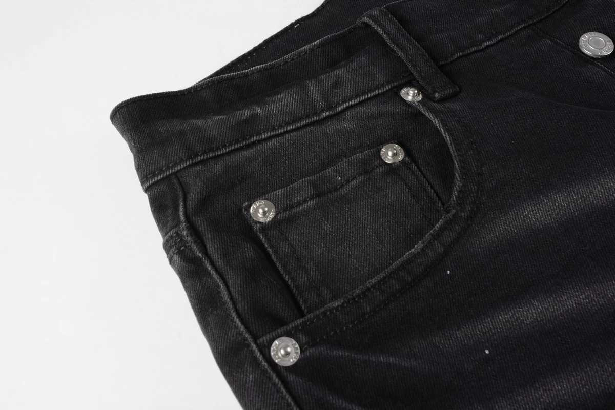 Denim jenas Shorts American Strt High Quty Irregular Inkjet Jeans Men Women All-match Pants X2504031
