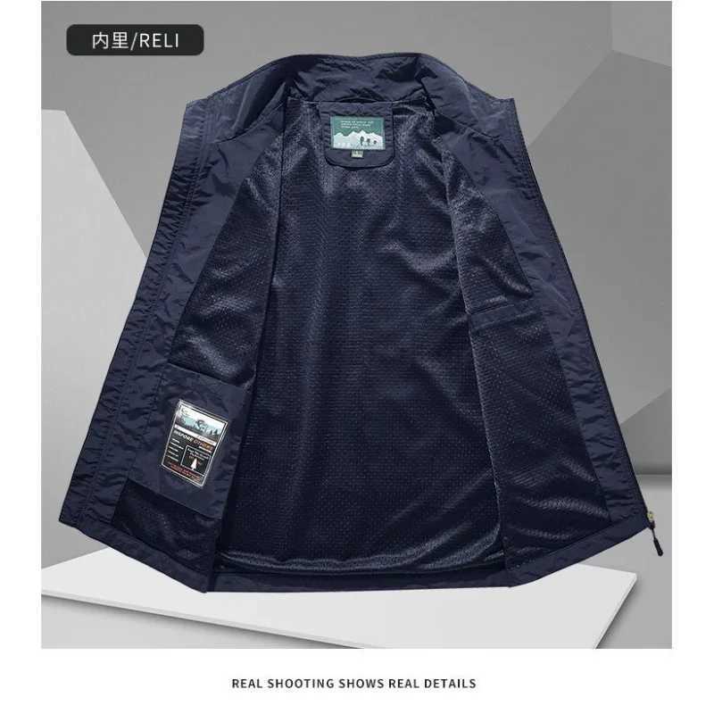 2025 Outdoor Leisure Vest Mens New Multi-Pocket Breathable Outdoor Cargo Jacket Coat High-Quality Design Hiking Fishing Vest X250403