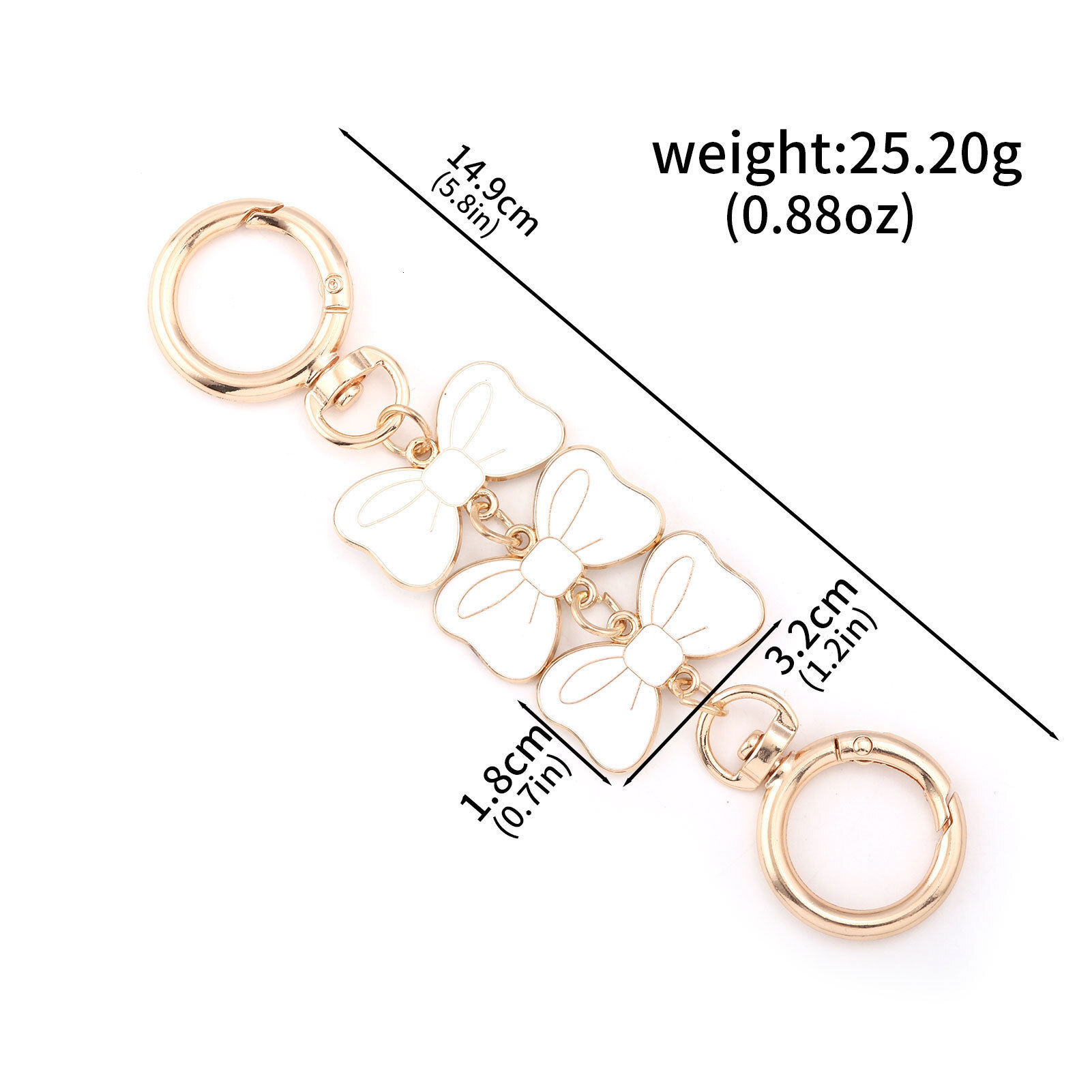 designer bag charm Mahjong Metal Underarm Modification Bag Chain Moon Strawberry Heart Pearl Extension Shoulder Strap Accessories keychain designer