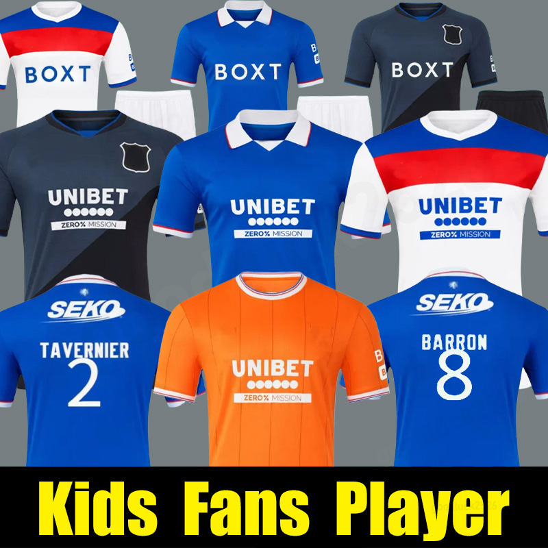 2025 Glasgow Rangerss FC 25 26 Football Shirt Soccer Jerseys Home blue Away third Football kit men kids kit tops