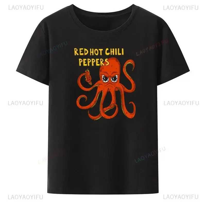 2024 RHCP Rock Band Unisex T Shirt Red Hot Chili Peppers Amazing T-shirts Retro Lounge Band Red Sea Op Hip-hop Tees X250403
