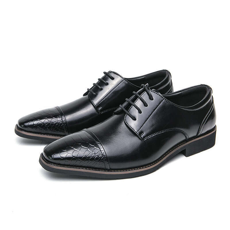 2024 Large Sizes, New Leather Fashion Business Trends, Dress Shoes, British Style, Men's Wedding