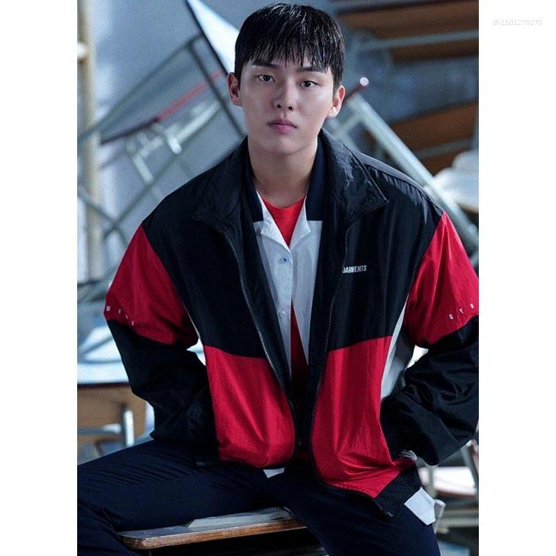 Designer Men's Jackets Ahn Suho Weak Hero Class Jacket Qt8 Garments Men Women Sport Track High Quality Luxury Zipper Coat Loose Outerwear Tops Sp