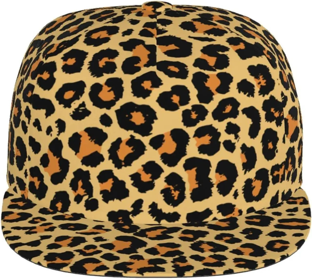 Funny Animal Print Adjustable Hat for Men and Women Sun Cap Hip Hop Cap Baseball Cap Flat Bill Brim Hat 250402