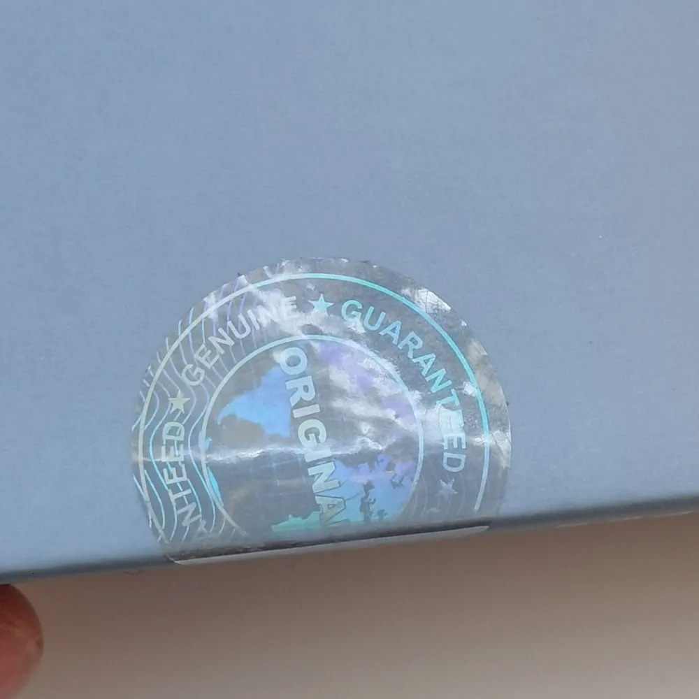 290pcs 20mm Diameter Round Transparent Hologram Orignal Sticker Genuine Guarranteed Avoid Open Tamper Proof Clear Label Seal 250402
