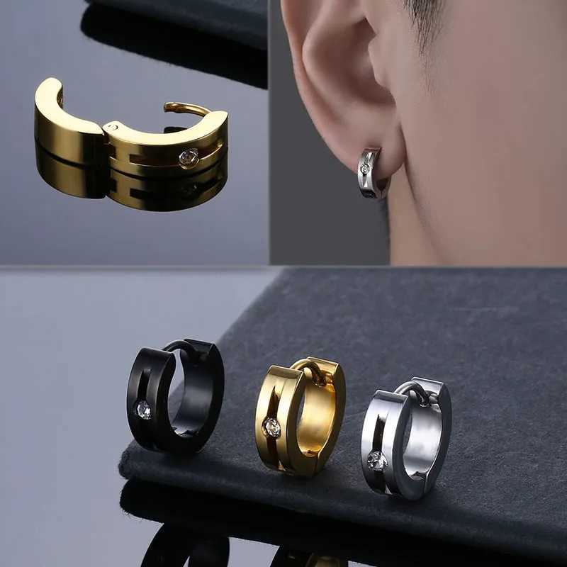 Hot Sale Fashion Stainless Steel Earrings Korean Simple Geometric Earring For Trend Women Men Jewelry C251103