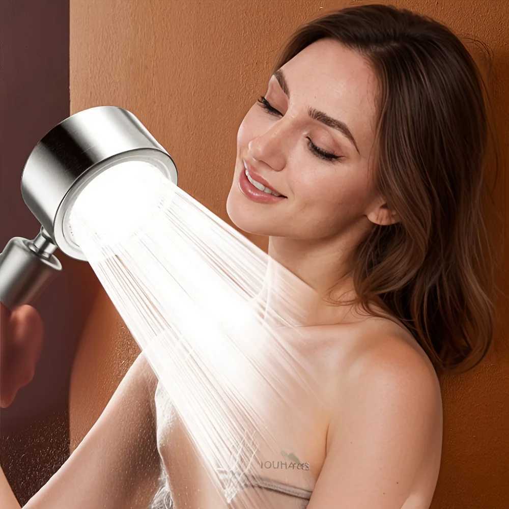 Portable Shower High Pressure Stainless Steel Water Saving Handheld Shower s Large Flow He Bathro Accessories Y251103