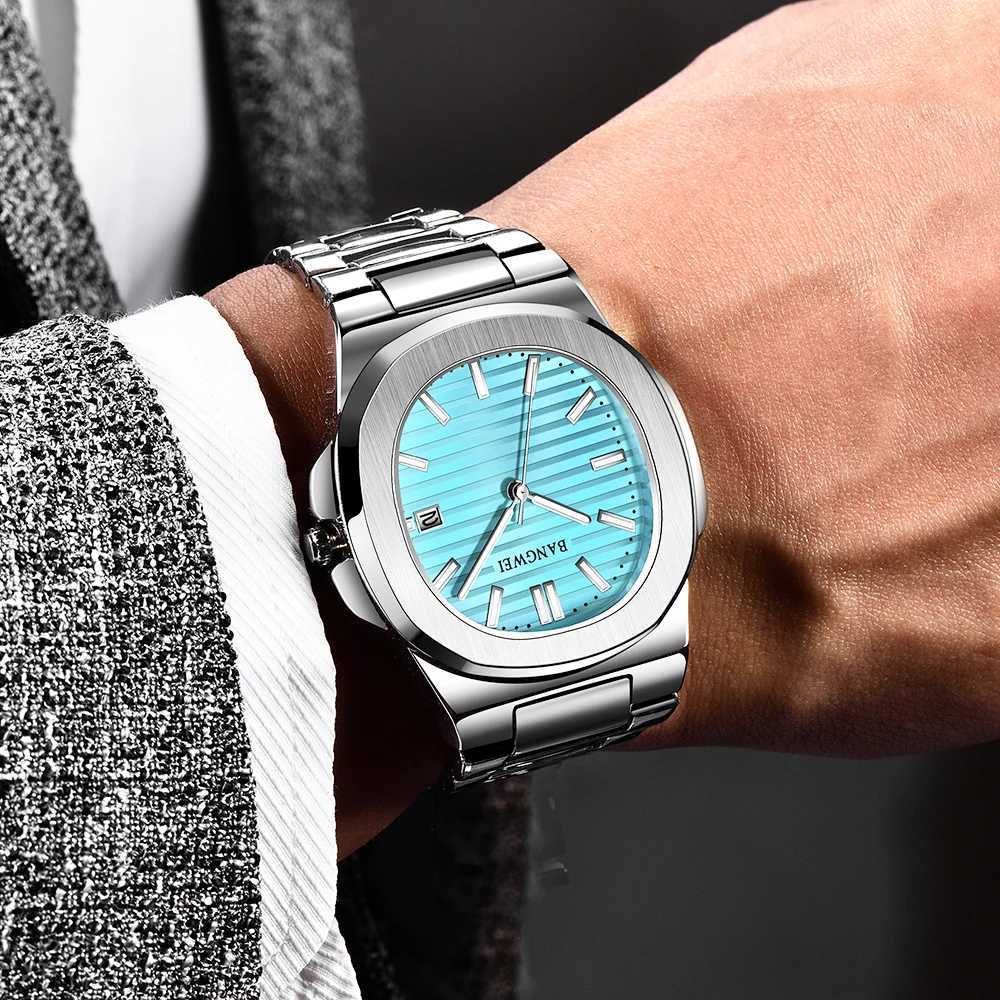 2025 New LIGE Luxury Watch Men Business Waterproof Male Clock Luminous Date Stainless Steel Square Quartz Men Watch reloj hombreW251104