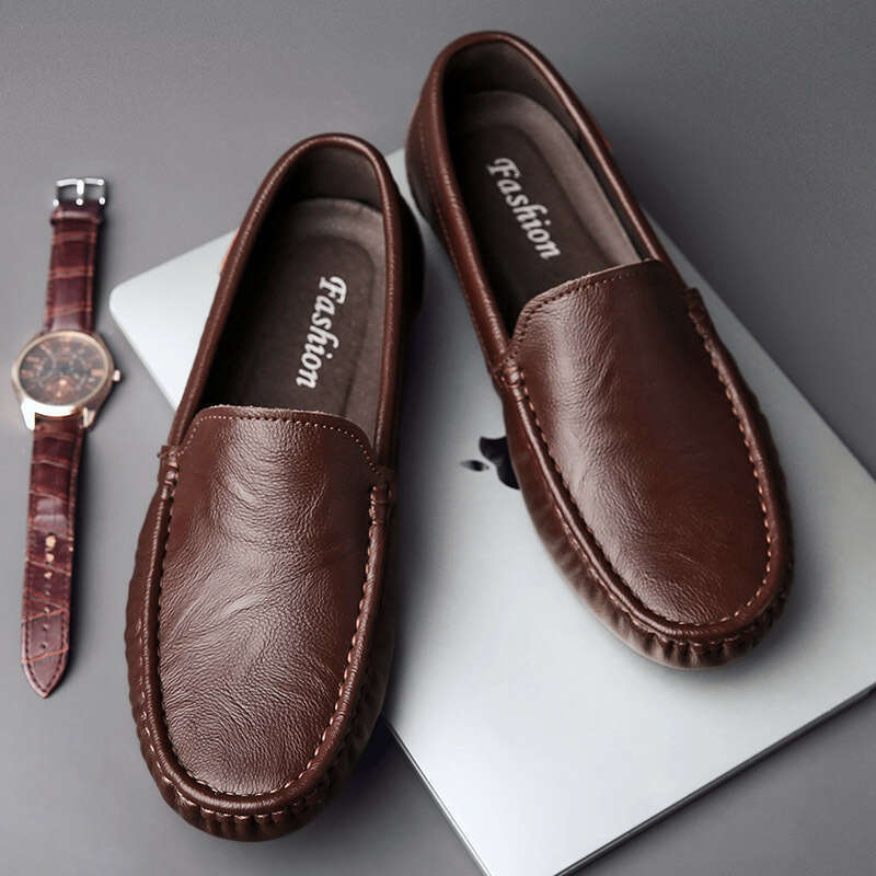 Live broadcast of Doudou oversized lazy driving British casual shoes, new summer men's shoes