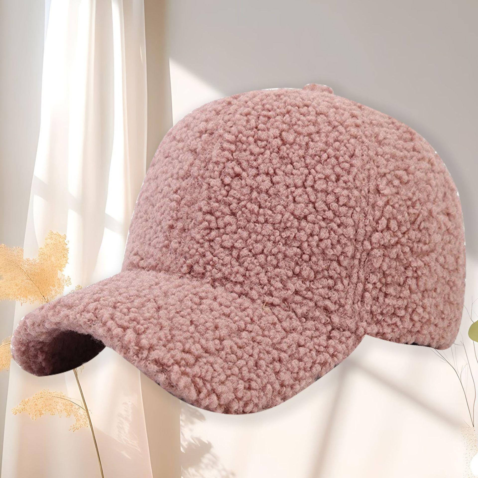 Luxury cap designer hat Lamb plush baseball cap fashionable and warm simple duckbill cap sports hats for women unisex free shipping adjustable