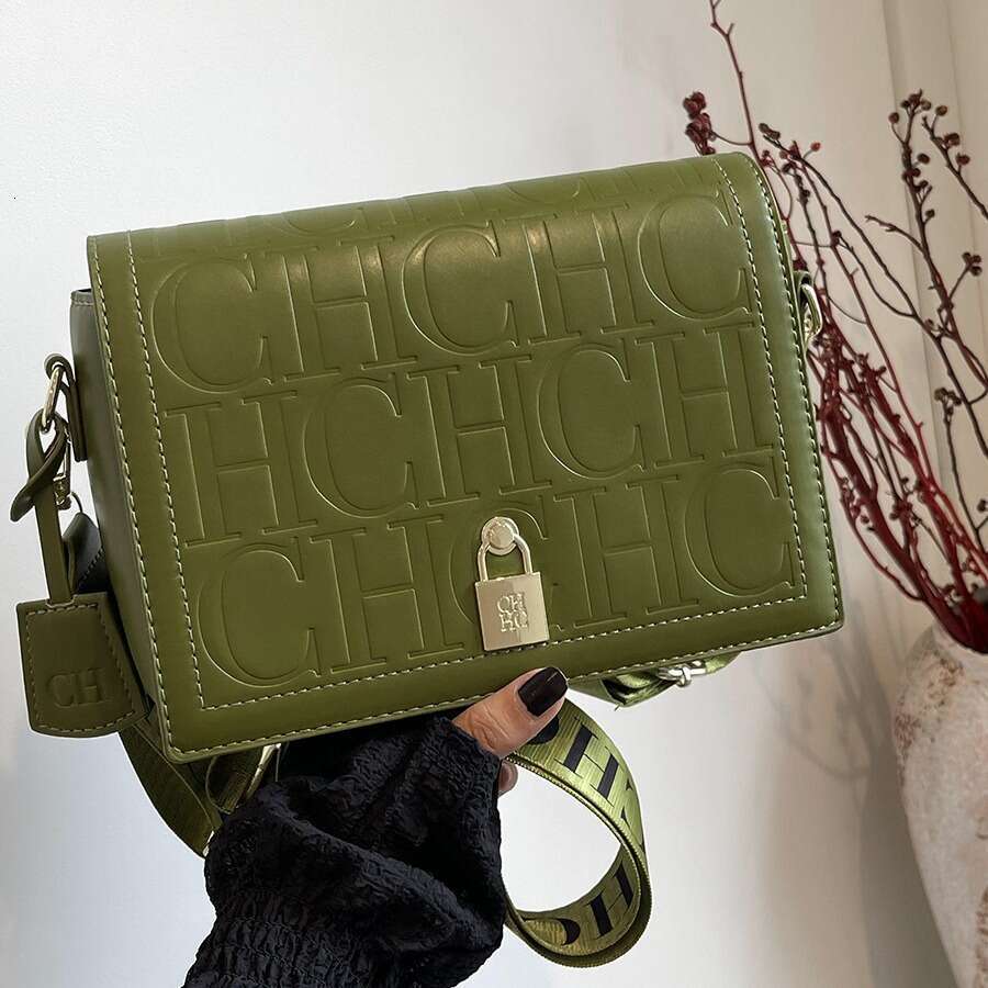 Women's Bags Embossed new crossbody high-end embossed large capacity small square bag, women's CH shoulder bag