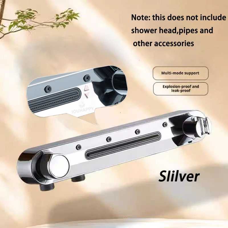 High Pressure Shower Set Big Panel 3 Modes Water Saving Shower with One-key Stop Rainfall Spray Bathro Accessories Y251103