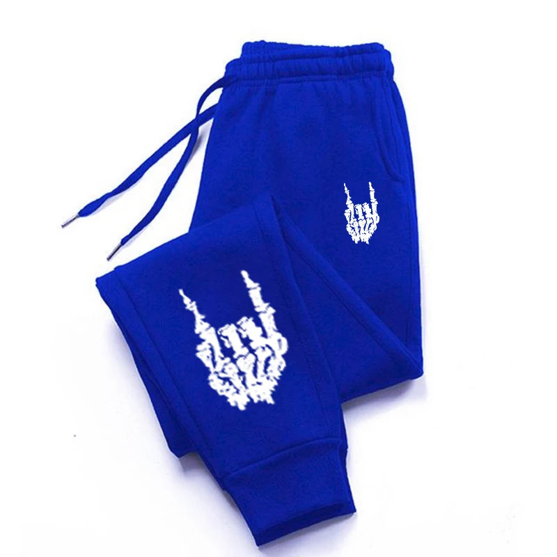 Skeleton Hand Pattern Womens Pants Hip Hop Comfortable Womens Pants Womens Pocket Pants Womens Pocket Warm Sports Pants 250402