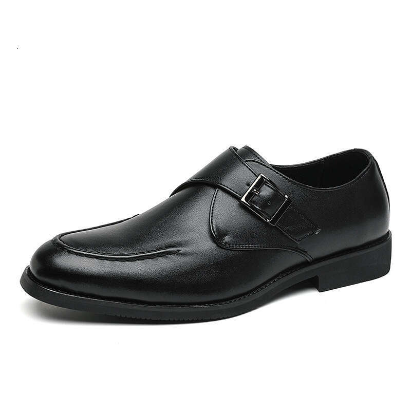 Spring low cut one foot lazy oversized men's round toe fashionable business shoes, outdoor small leather shoes