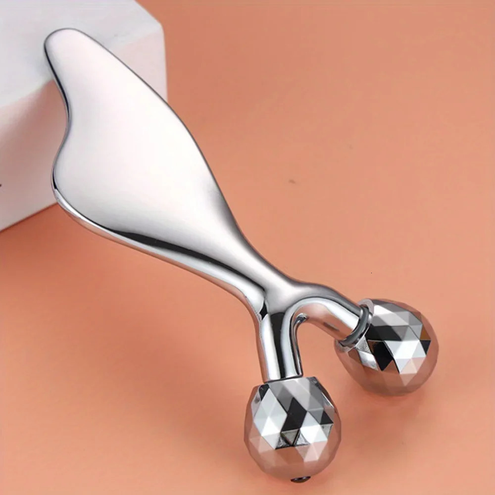 2 IN 1 3D Facial Massager Gua Sha Massage Tool Cold Roller For Face Eyes Chin Lift Skin Tool Sculpting Beauty Tools 251030