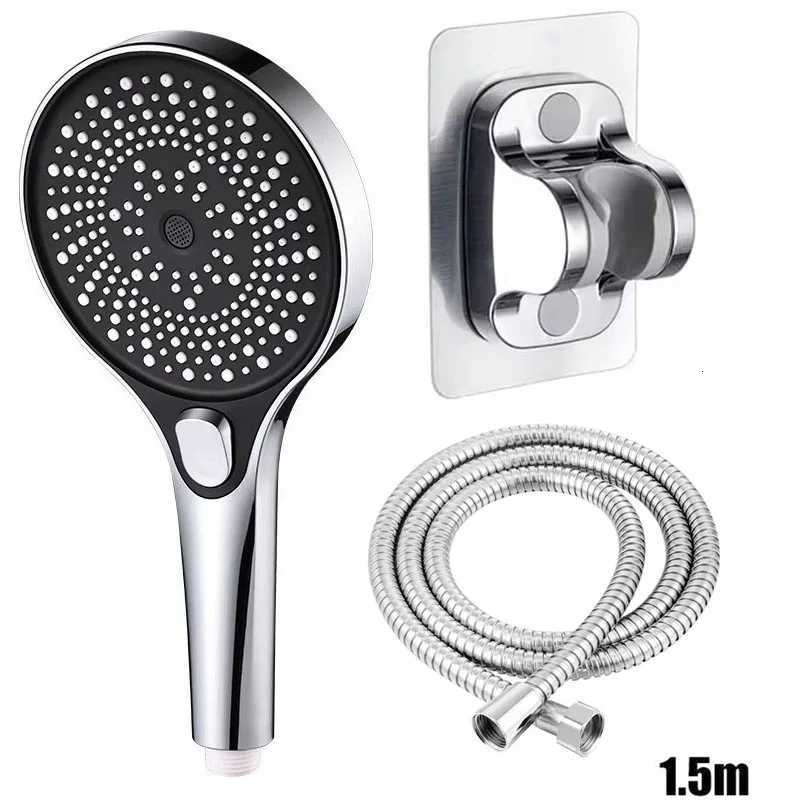 Large screen shower 3-speed mode portable shower accessories bathro supplies shower knob cplete set of accessories Y251103