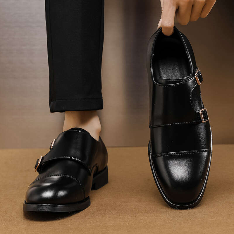2024 Large Sizes, New Casual Fashionable Men's Business Dress Leather Shoes, Trendy Seasons