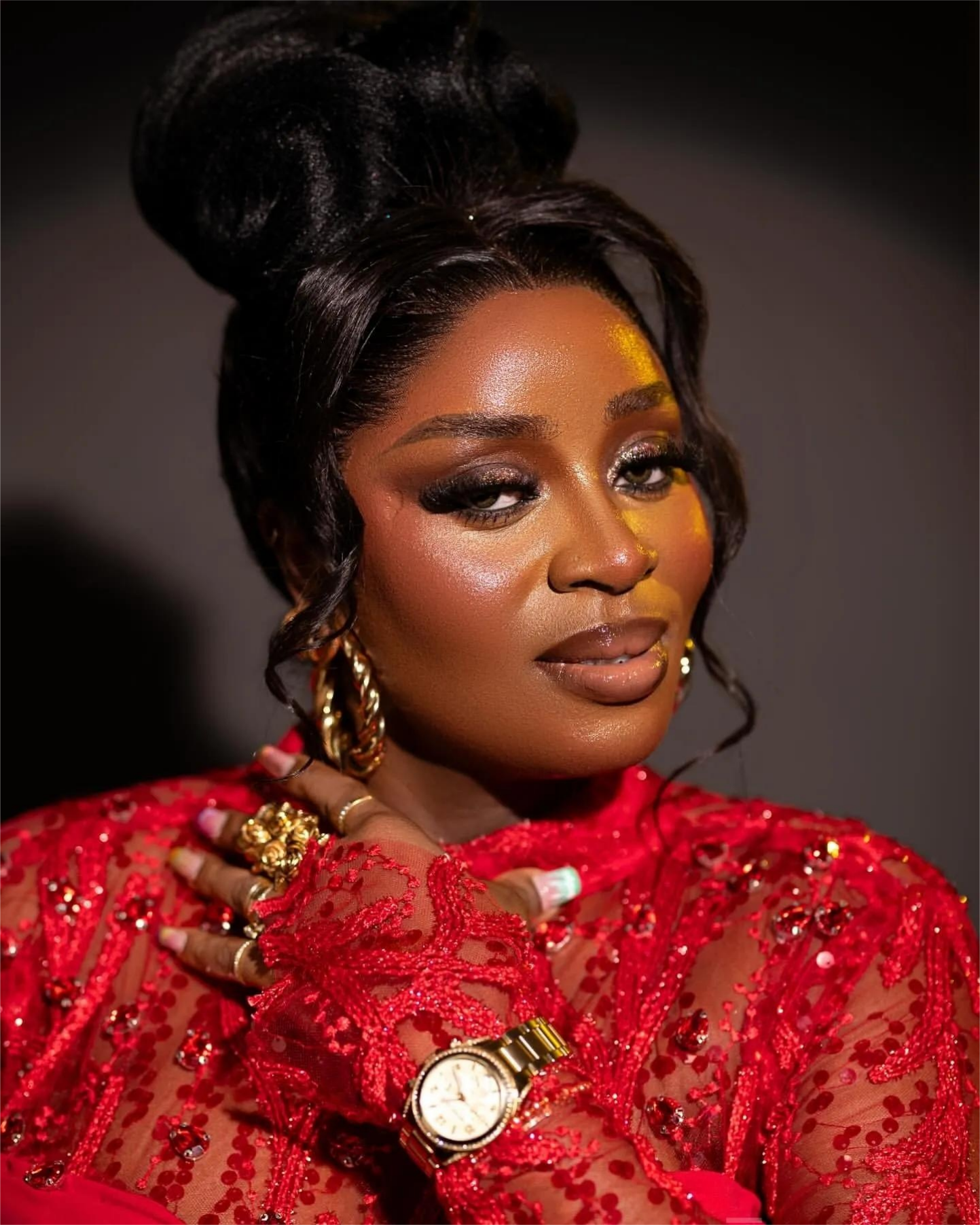 Red Mermaid Plus Size Prom Dresses Plus Size Lace Crystals Beaded Satin Evening Formal Party Second Birthday Engagement Gowns Dress For Special Occasi