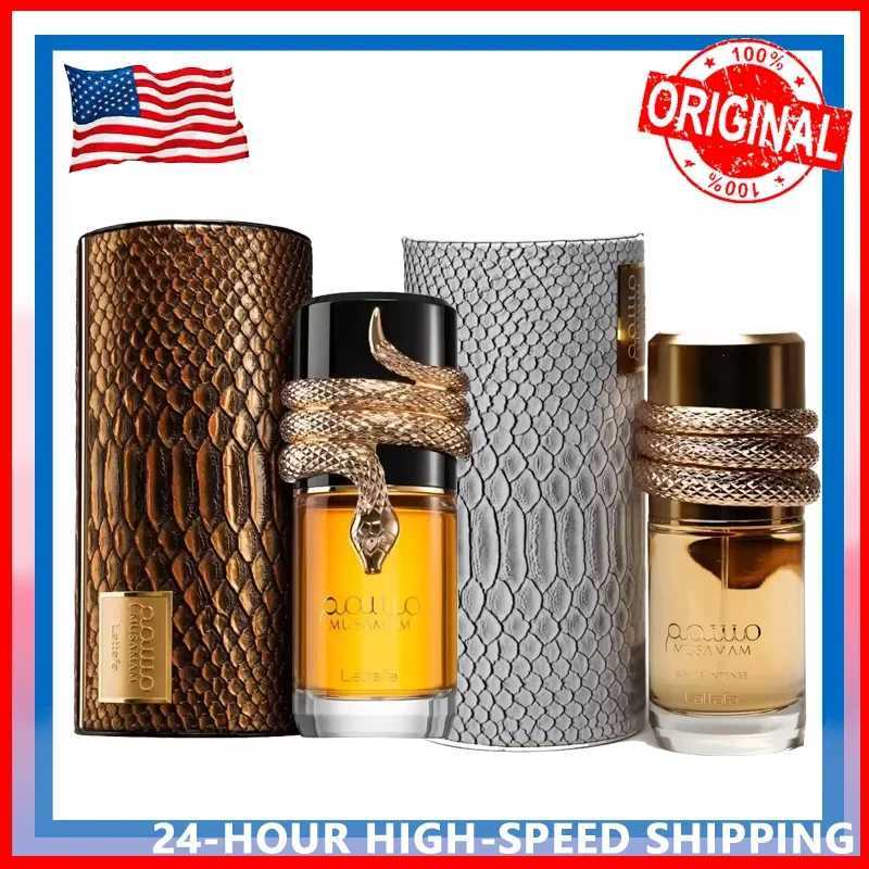 100ml Luxury Arabian Perfume Duo Unisex White Gold Scents with Rich Oud Amberwood Coconut Oriental Floral Notes GiftsXJ251103