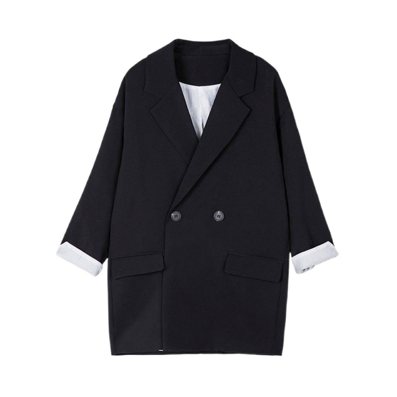 G41Chic Female Winter and Spring Outfit - Stylish White Blazer for Students