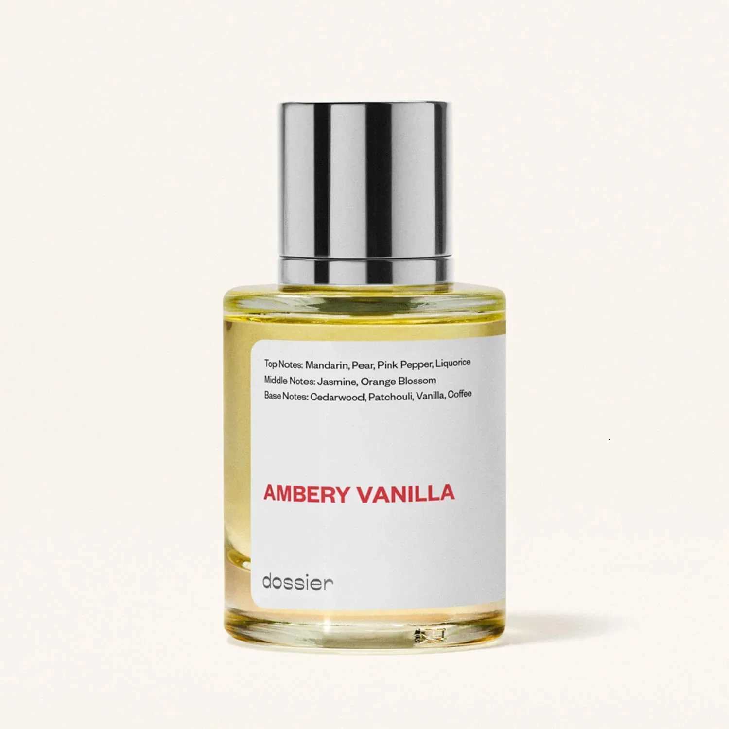 Dossier Ambery Vanilla Eau De Parfum 17oz 50ml Long Lasting Warm Sweet Unisex Perfume Gift for Halloween ChristmasXJ251103