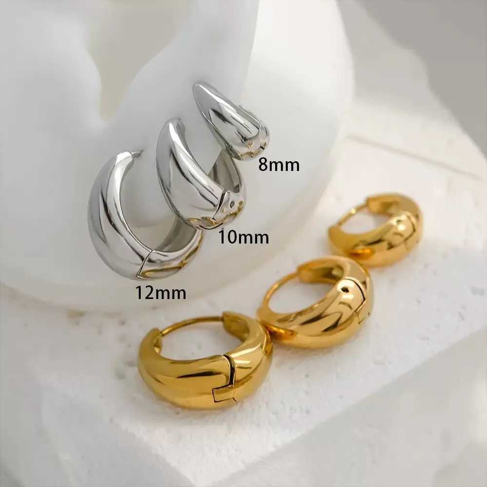 13 Pairs Stainless Steel Minimalist Huggie Hoop Earrings For Women Gold Color Tiny Trendy 61012mm Unisex Korean Earring C251103